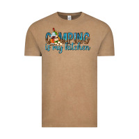 Vintage Coffee camping is my kitchen with wine Vintage Tee - texasbilliewilder
