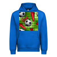 Cobalt soccer shoes goal seamless pattern Urban Hoodie - BundleAndBundleShop