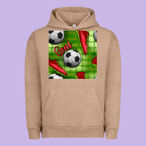 Soccer Shoes Goal Seamless Pattern Urban Hoodie Designed By Bundleandbundleshop