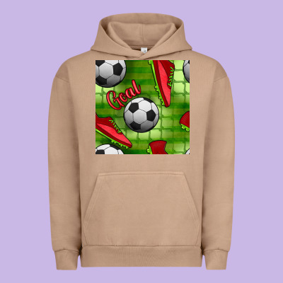 Soccer Shoes Goal Seamless Pattern Urban Hoodie Designed By Bundleandbundleshop