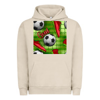 Pigment French Oak soccer shoes goal seamless pattern Urban Hoodie - BundleAndBundleShop