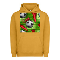 Pigment Peanut Butter soccer shoes goal seamless pattern Urban Hoodie - BundleAndBundleShop