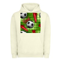 Pigment Pistachio soccer shoes goal seamless pattern Urban Hoodie - BundleAndBundleShop