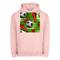 Pigment Salmon soccer shoes goal seamless pattern Urban Hoodie - BundleAndBundleShop