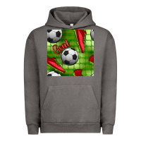 Pigment Tornado soccer shoes goal seamless pattern Urban Hoodie - BundleAndBundleShop