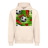 Sandshell soccer shoes goal seamless pattern Urban Hoodie - BundleAndBundleShop