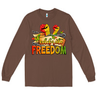Chestnut We are black history juneteenth Long Sleeve Tee - Zillion Design Studio