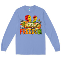 Colony Blue We are black history juneteenth Long Sleeve Tee - Zillion Design Studio