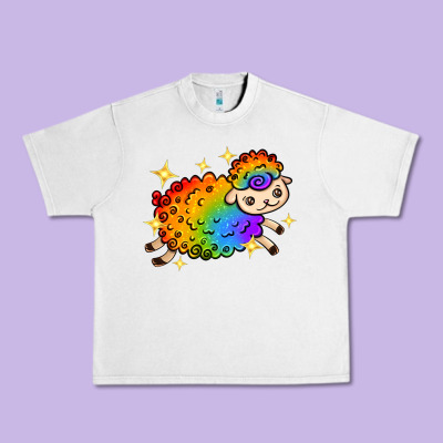 Urban Heavy Tee rainbow sheep with star