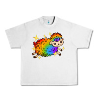 Lunar Rock rainbow sheep with star Urban Heavy Tee - texasbilliewilder