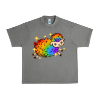 Tornado rainbow sheep with star Urban Heavy Tee - texasbilliewilder