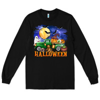 Black halloween truck Long Sleeve Tee - AdoDesignShop