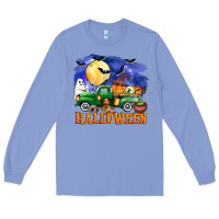 Colony Blue halloween truck Long Sleeve Tee - AdoDesignShop