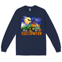 Navy halloween truck Long Sleeve Tee - AdoDesignShop