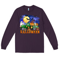 Plum halloween truck Long Sleeve Tee - AdoDesignShop