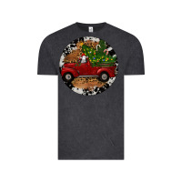 Vintage Black Farm Truck Christmas Vintage Tee - RanaPortraitStore