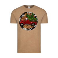 Vintage Coffee Farm Truck Christmas Vintage Tee - RanaPortraitStore