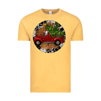Vintage Mustard Farm Truck Christmas Vintage Tee - RanaPortraitStore