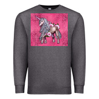 Charcoal Heather unicorn Premium Sweatshirt - LillyAllenDesigns