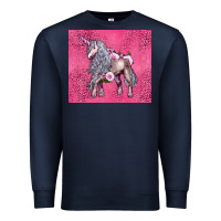 Navy unicorn Premium Sweatshirt - LillyAllenDesigns