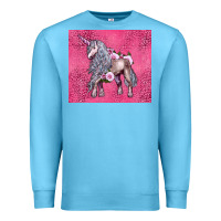 Ocean Blue unicorn Premium Sweatshirt - LillyAllenDesigns