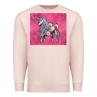 Pale Pink unicorn Premium Sweatshirt - LillyAllenDesigns