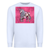White unicorn Premium Sweatshirt - LillyAllenDesigns