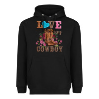 Black valentines day love my cowboy Heavyweight Hoodie - AdoDesignShop