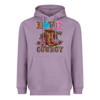 Lavender valentines day love my cowboy Heavyweight Hoodie - AdoDesignShop