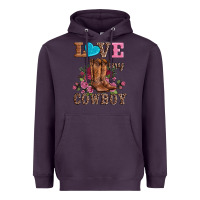 Plum valentines day love my cowboy Heavyweight Hoodie - AdoDesignShop