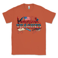 Copper American Teacher 4th of July Classic Tee - CowGirlArtShop