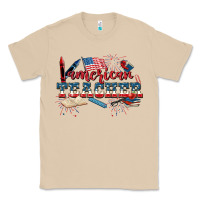 Mushroom American Teacher 4th of July Classic Tee - CowGirlArtShop