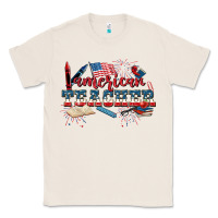 Natural American Teacher 4th of July Classic Tee - CowGirlArtShop