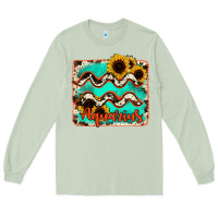 Matcha aquarius turquoise cowhide Long Sleeve Tee - RanaPortraitStore