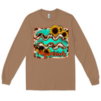 Toasted Coconut aquarius turquoise cowhide Long Sleeve Tee - RanaPortraitStore