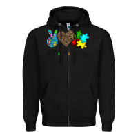 Black accept love understand Zipper Hoodie - CowhideDigitalArt