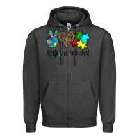 Charcoal Heather accept love understand Zipper Hoodie - CowhideDigitalArt
