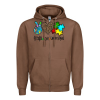 Chestnut accept love understand Zipper Hoodie - CowhideDigitalArt