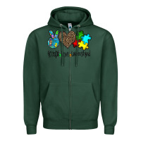 Sports Green accept love understand Zipper Hoodie - CowhideDigitalArt