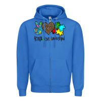 True Royal accept love understand Zipper Hoodie - CowhideDigitalArt