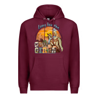 Burgundy long live the cowgirls Premium Hoodie - NancyCooperArtShop