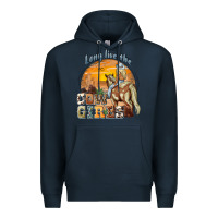 Navy long live the cowgirls Premium Hoodie - NancyCooperArtShop