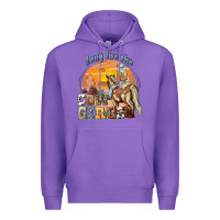 Purple long live the cowgirls Premium Hoodie - NancyCooperArtShop