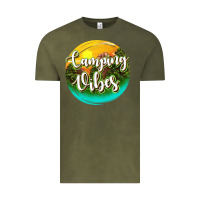 Vintage Olive camping vibes Vintage Tee - texasbilliewilder