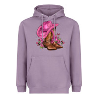 Lavender valentines day boots cowgirl hat and roses Heavyweight Hoodie - AdoDesignShop