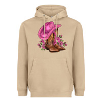 Mushroom valentines day boots cowgirl hat and roses Heavyweight Hoodie - AdoDesignShop