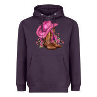Plum valentines day boots cowgirl hat and roses Heavyweight Hoodie - AdoDesignShop