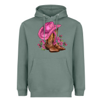Sage valentines day boots cowgirl hat and roses Heavyweight Hoodie - AdoDesignShop