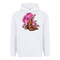 White valentines day boots cowgirl hat and roses Heavyweight Hoodie - AdoDesignShop