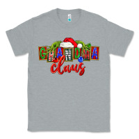Heather Grey Christmas Grandma Claus Classic Tee - FaDigitalArtStudio